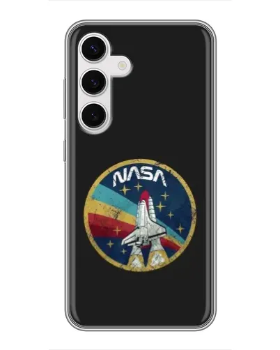 Чехол для Samsung Galaxy S24 с картинкой «NASA — эмблема миссии»