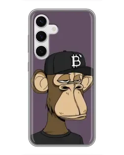 Чехол для Samsung Galaxy S24 с картинкой «Bored Ape в кепке» Чехол для Samsung Galaxy S24 с картинкой «Bored Ape в кепке»