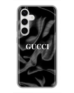Чехол для Samsung Galaxy S24 с картинкой «Gucci — шелковые волны»