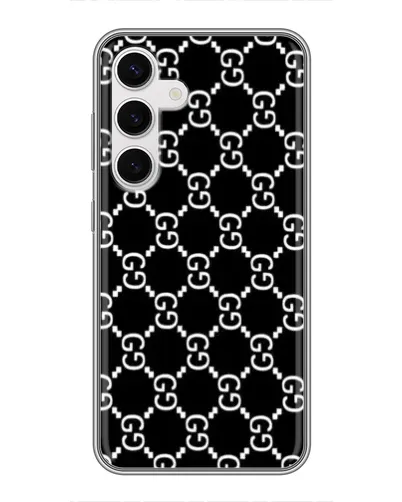 Чехол для Samsung Galaxy S24 с картинкой «Gucci — сетчатый паттерн» Чехол для Samsung Galaxy S24 с картинкой «Gucci — сетчатый паттерн»