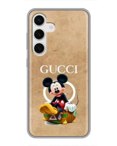 Чехол для Samsung Galaxy S24 с картинкой «Микки Маус Gucci — крафт» Чехол для Samsung Galaxy S24 с картинкой «Микки Маус Gucci — крафт»