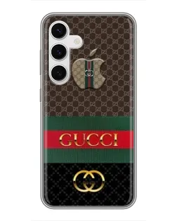 Чехол для Samsung Galaxy S24 с картинкой «Gucci — брендированный десерт»