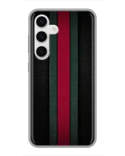 Чехол для Samsung Galaxy S24 с картинкой «Gucci — неоновая линия»