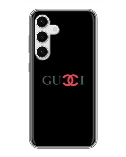 Чехол для Samsung Galaxy S24 с картинкой «Gucci — красный градиент» Чехол для Samsung Galaxy S24 с картинкой «Gucci — красный градиент»