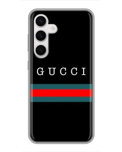 Чехол для Samsung Galaxy S24 с картинкой «Gucci — красный пояс» Чехол для Samsung Galaxy S24 с картинкой «Gucci — красный пояс»