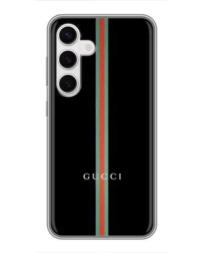 Чехол для Samsung Galaxy S24 с картинкой «Gucci — строгая линия» Чехол для Samsung Galaxy S24 с картинкой «Gucci — строгая линия»