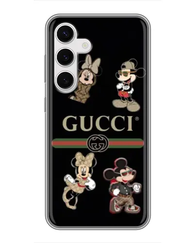 Чехол для Samsung Galaxy S24 с картинкой «Gucci — герои Disney и монограмма» Чехол для Samsung Galaxy S24 с картинкой «Gucci — герои Disney и монограмма»