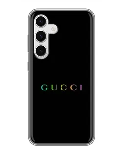 Чехол для Samsung Galaxy S24 с картинкой «Gucci — неоновый минимализм»