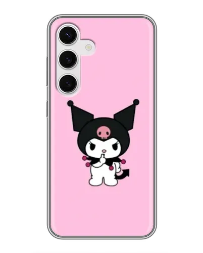 Чехол для Samsung Galaxy S24 с картинкой «Kuromi — розовая нежность»