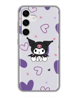Чехол для Samsung Galaxy S24 с картинкой «Kuromi и лавандовые сердца» Чехол для Samsung Galaxy S24 с картинкой «Kuromi и лавандовые сердца»