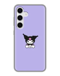Чехол для Samsung Galaxy S24 с картинкой «Kuromi — фиолетовый минимализм» Чехол для Samsung Galaxy S24 с картинкой «Kuromi — фиолетовый минимализм»