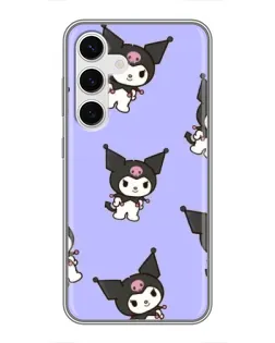 Чехол для Samsung Galaxy S24 с картинкой «Паттерн с Kuromi» Чехол для Samsung Galaxy S24 с картинкой «Паттерн с Kuromi»