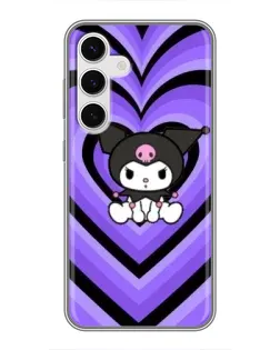 Чехол для Samsung Galaxy S24 с картинкой «Kuromi и фиолетовые сердца» Чехол для Samsung Galaxy S24 с картинкой «Kuromi и фиолетовые сердца»