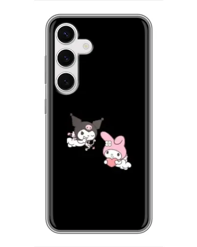 Чехол для Samsung Galaxy S24 с картинкой «My Melody и Kuromi»