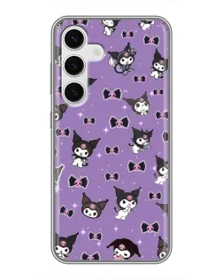 Чехол для Samsung Galaxy S24 с картинкой «Kuromi — паттерн» Чехол для Samsung Galaxy S24 с картинкой «Kuromi — паттерн»