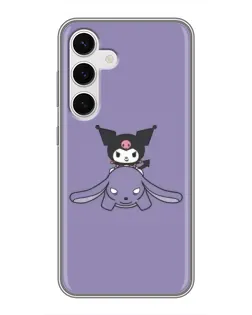 Чехол для Samsung Galaxy S24 с картинкой «Kuromi на лиловом фоне» Чехол для Samsung Galaxy S24 с картинкой «Kuromi на лиловом фоне»