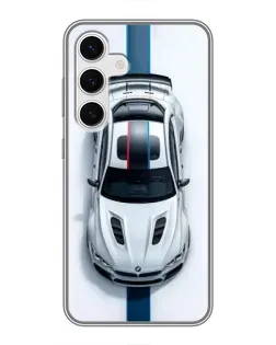 Чехол для Samsung Galaxy S24 с картинкой «Вид сверху — BMW M»