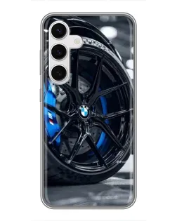 Чехол для Samsung Galaxy S24 с картинкой «Колесо BMW вблизи» Чехол для Samsung Galaxy S24 с картинкой «Колесо BMW вблизи»