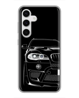 Чехол для Samsung Galaxy S24 с картинкой «Темный силуэт BMW» Чехол для Samsung Galaxy S24 с картинкой «Темный силуэт BMW»