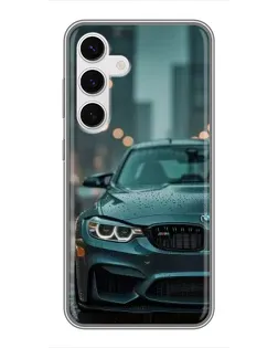 Чехол для Samsung Galaxy S24 с картинкой «BMW в огнях города» Чехол для Samsung Galaxy S24 с картинкой «BMW в огнях города»