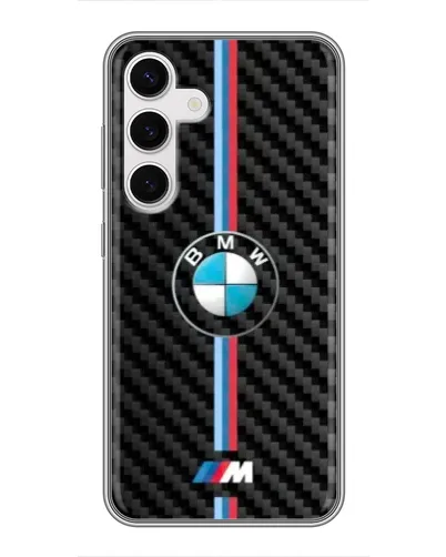 Чехол для Samsung Galaxy S24 с картинкой «Эмблема BMW и карбон» Чехол для Samsung Galaxy S24 с картинкой «Эмблема BMW и карбон»