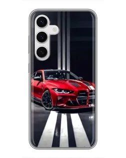 Чехол для Samsung Galaxy S24 с картинкой «Красная BMW на дороге» Чехол для Samsung Galaxy S24 с картинкой «Красная BMW на дороге»