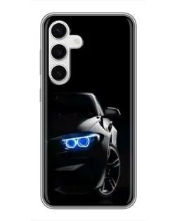 Чехол для Samsung Galaxy S24 с картинкой «BMW — ночной взгляд» Чехол для Samsung Galaxy S24 с картинкой «BMW — ночной взгляд»