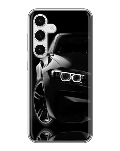 Чехол для Samsung Galaxy S24 с картинкой «Черная BMW — профиль» Чехол для Samsung Galaxy S24 с картинкой «Черная BMW — профиль»