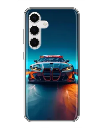 Чехол для Samsung Galaxy S24 с картинкой «BMW — огни неона» Чехол для Samsung Galaxy S24 с картинкой «BMW — огни неона»