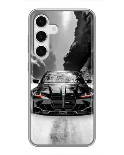Чехол для Samsung Galaxy S24 с картинкой «BMW — акварельный дрифт» Чехол для Samsung Galaxy S24 с картинкой «BMW — акварельный дрифт»