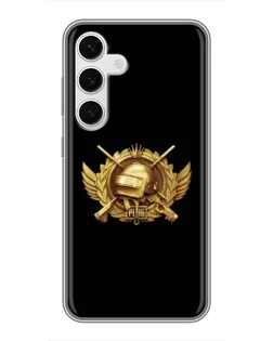 Чехол для Samsung Galaxy S24 с картинкой «PUBG — оранжевый градиент»