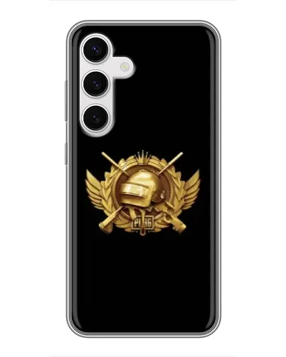 Чехол для Samsung Galaxy S24 с картинкой «PUBG — оранжевый градиент»