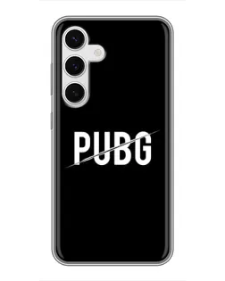 Чехол для Samsung Galaxy S24 с картинкой «PUBG — белый логотип» Чехол для Samsung Galaxy S24 с картинкой «PUBG — белый логотип»