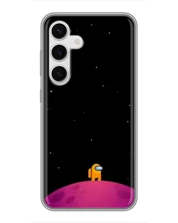 Чехол для Samsung Galaxy S24 с картинкой «Одинокий герой на планете»