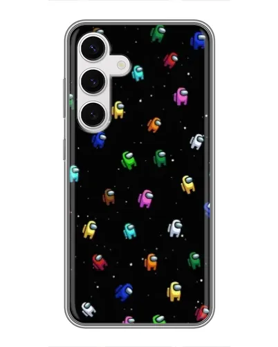 Чехол для Samsung Galaxy S24 с картинкой «Экипаж Among Us»