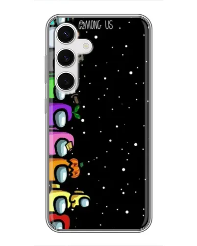 Чехол для Samsung Galaxy S24 с картинкой «Команда Among Us»