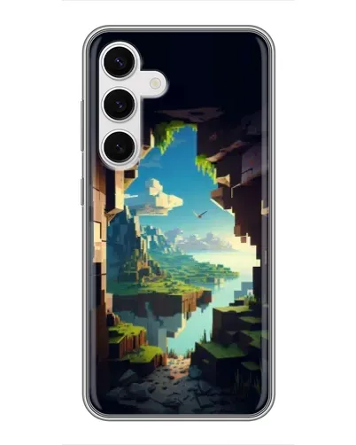 Чехол для Samsung Galaxy S24 с картинкой «Вид из пещеры»