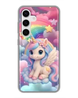 Чехол для Samsung Galaxy S24 с картинкой «Маленький единорог»