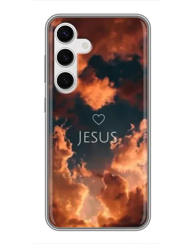 Чехол для Samsung Galaxy S24 с картинкой «Сияние Имени Jesus»