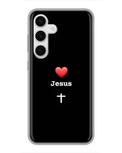 Чохол для Samsung Galaxy S24 з картинкою «Серце - Jesus» Чохол для Samsung Galaxy S24 з картинкою «Серце - Jesus»