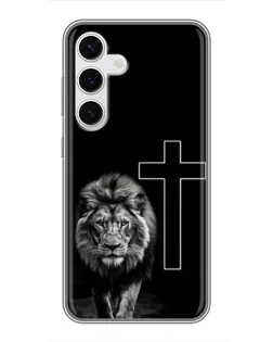 Чохол для Samsung Galaxy S24 з картинкою «Лев та Хрест» Чохол для Samsung Galaxy S24 з картинкою «Лев та Хрест»