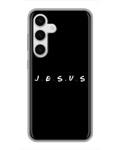 Чехол для Samsung Galaxy S24 с картинкой «Точки веры J.E.S.U.S.»