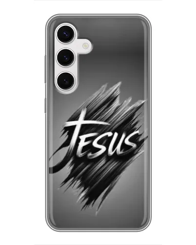 Чехол для Samsung Galaxy S24 с картинкой «Надпись Jesus Graffiti»