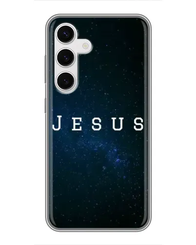Чехол для Samsung Galaxy S24 с картинкой «Звездное небо Jesus»
