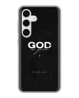 Чехол для Samsung Galaxy S24 с картинкой «GOD — Бог над всем»