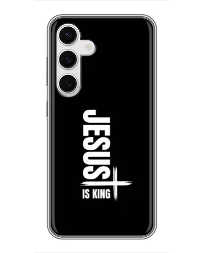 Чехол для Samsung Galaxy S24 с картинкой «Вертикаль веры Jesus»