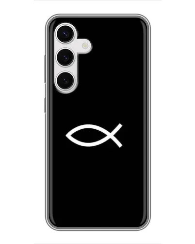 Чехол для Samsung Galaxy S24 с картинкой «Символ рыбы Jesus» Чехол для Samsung Galaxy S24 с картинкой «Символ рыбы Jesus»
