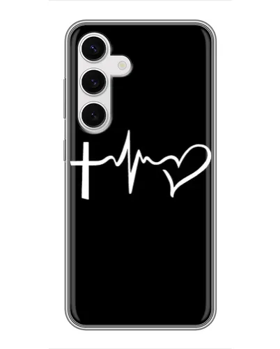 Чехол для Samsung Galaxy S24 с картинкой «Пульс веры» Чехол для Samsung Galaxy S24 с картинкой «Пульс веры»