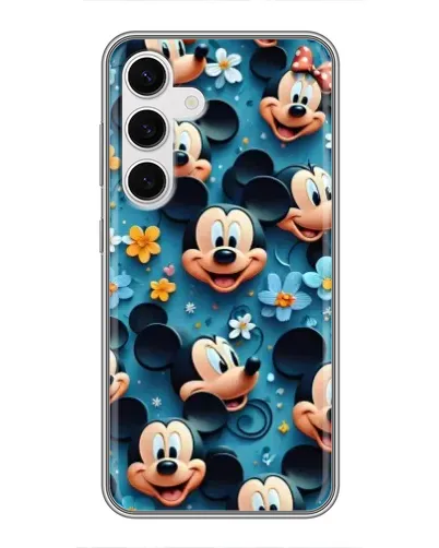 Чехол для Samsung Galaxy S24 с картинкой «Паттерн Микки и Минни» Чехол для Samsung Galaxy S24 с картинкой «Паттерн Микки и Минни»