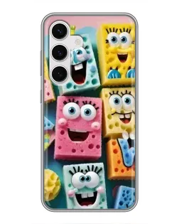 Чехол для Samsung Galaxy S24 с картинкой «Цветные губки»